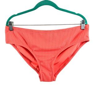 Xhilaration Bikini Bottom Brief Ribbed Orange Basic Size 14W